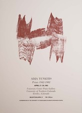 Adja Yunkers University of Northern Colorado Modern Lithograph Exhibition Poster
