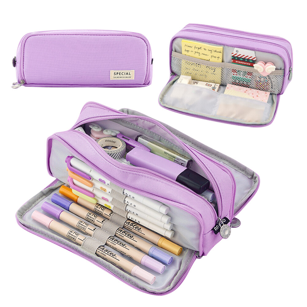 Pencil Large Capacity Pencil Pouch Box Stationery Zipper
