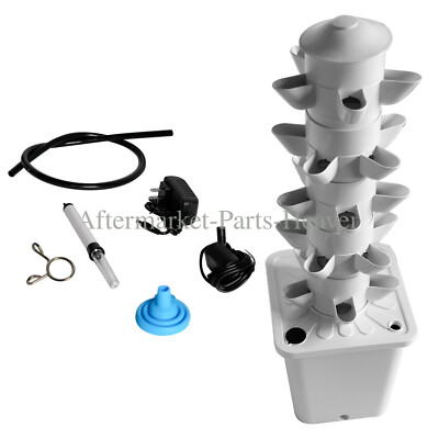 25/30 Pod Hydroponic System Vertical Garden for Indoor Vegetables White/Black