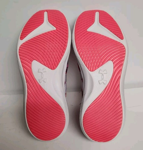 Under Armour Mädchen No Tie Schnürsenkel Schuhe Sneaker Gr. 1Y rosa grau Batik - Bild 6 von 7