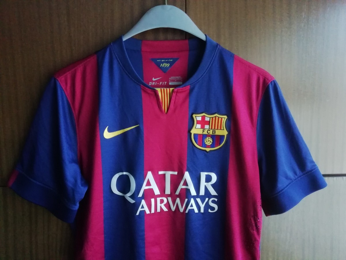 Barcelona Rakitic Player Issue Home 2014 2015 Nike Shirt