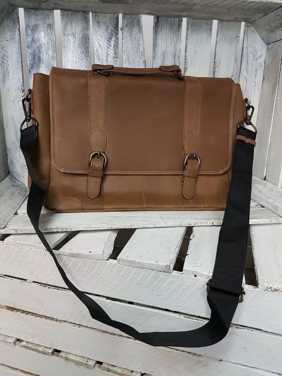 ASOS Leather Satchel Bag With Buckle Fastening AS10 14 eBay