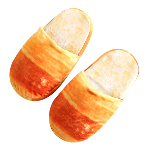 Bread Slippers Non-Slip Cotton Winter Home Soft Bottom Non-Slip Plush Indoor - Picture 11 of 18