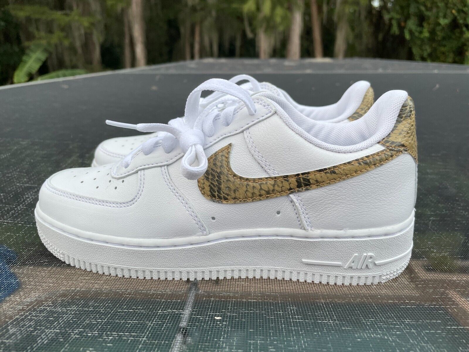 New Nike Force 1 Ivory Snake Size 6.5 (AO1635-100) | eBay