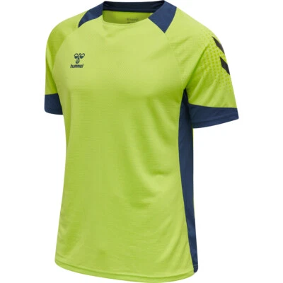 hummel Herren hmlLEAD POLY JERSEY Lime Tee Trikot T-Shirt Handball Sport NEU