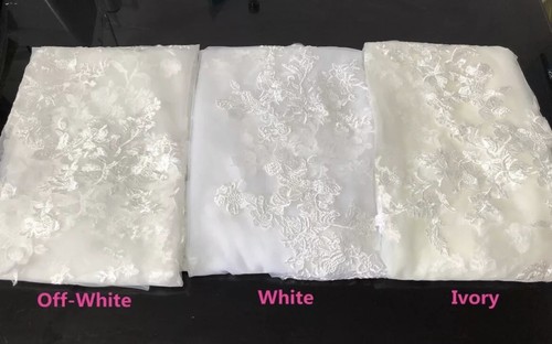 Bridal Cathedral 300cm Veil Ivory 1T Luxury Floral Lace Scallop Edge Soft Tulle - Picture 8 of 8