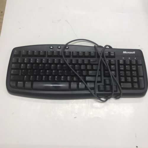 Older Microsoft Basic Keyboard P/N X800468-208 1.0A PS2 Cabled.