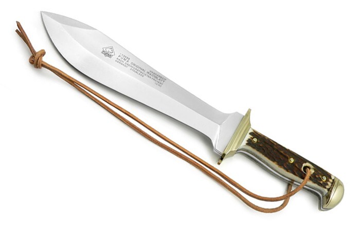 Puma Waidblatt Stag German Made Hunting Knife with Leather Puma Waidblatt Stag German Made Hunting Knife with Leather