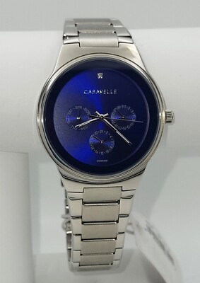 Caravelle By Bulova 43D107 Men's Modern Diamond Accent