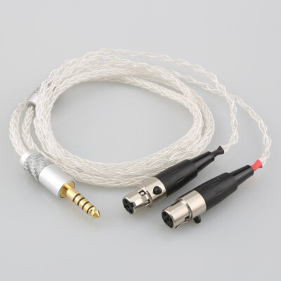 Pure Silver Replacement Headphone Cable For Audeze LCD-3 LCD-2 LCD-X LCD-XC 4z