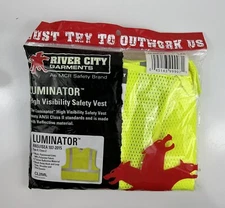 River City Garments Luminator High Visibility Safety Vest 4X ANSI/ISEA 107-2015