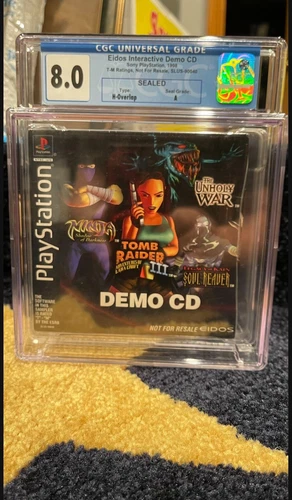 RARE 1998 Eidos Interactive Demo CD Factory Sealed Graded PlayStation