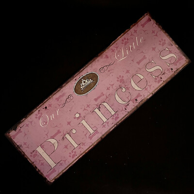 allaboutpink.de Metallschild Türschild Little Princess Rose 36,1cm x13cm