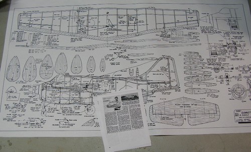 Model Airplane Plans (UC): FAIREY GANNET AEW.-3 Scale 40" for 1 or 2 Engines - Picture 2 of 4