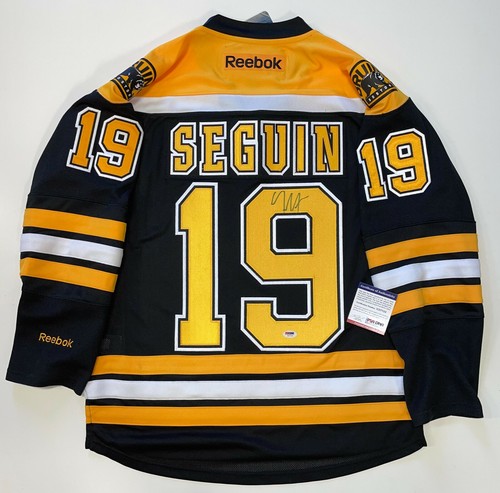 TYLER SEGUIN SIGNED 2011 BOSTON BRUINS RBK STANLEY CUP JERSEY PSA/DNA COA U27753 - Picture 1 of 5