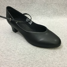 Leo Shoes Women's Size 9.5 Black Low Top Dance Chorus Line Buckle Ballet Shoes