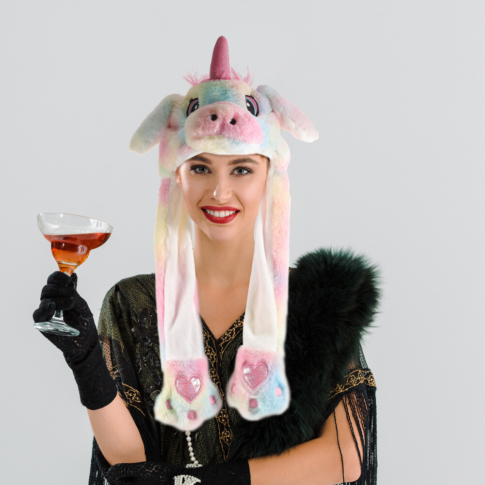Party Hat Party Headdress Ear Moving Hat Ear Jumping Hat Funny Hat