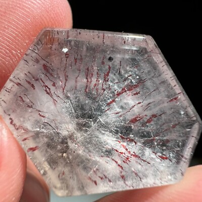 11.4ct Rare NATURAL Clear super7 Crystal Polished