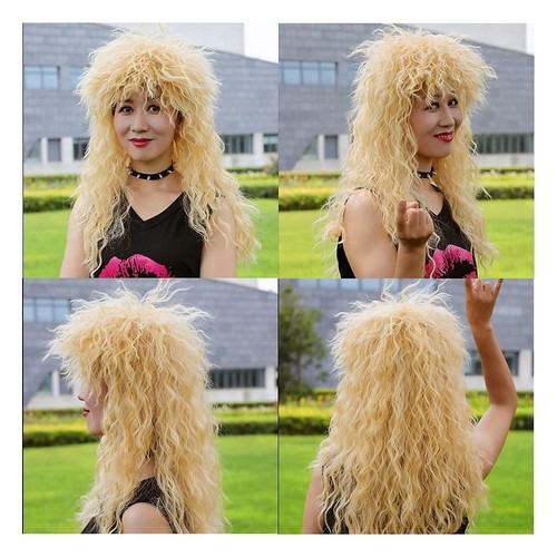Curvy Halloween Party Cosplay Wig Punk Mullet Wig - Picture 3 of 6