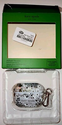 Kate Spade Protective Case for AirPods Pro 1st & 2nd Gen Multifloral Black/White