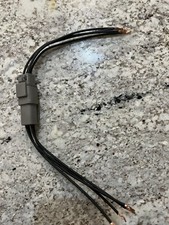 18 AWG Gray Deutsch DTM 4 Pin Automotive Wire Waterproof All Black Wires