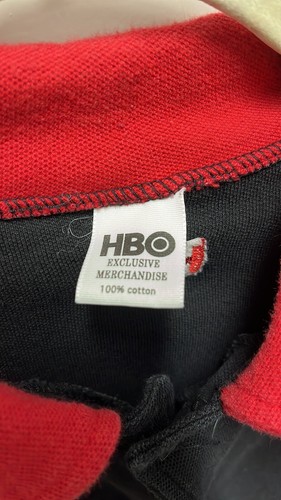 Vintage HBO Exclusive Merchandise The Sopranos Men's Black and Red Ringer Shirt - Picture 3 of 7