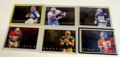 1993 Skybox Thunder Lightning Lot 6  Kelly Favre Sharpe Jerry Rice Aikman Moon +