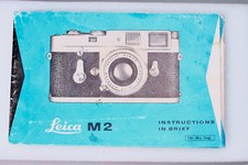 LEICA FACTORY M2 INSTRUCTIONS IN BRIEF MANUAL FOR LEICA M2 RANGFINDER CAMERA