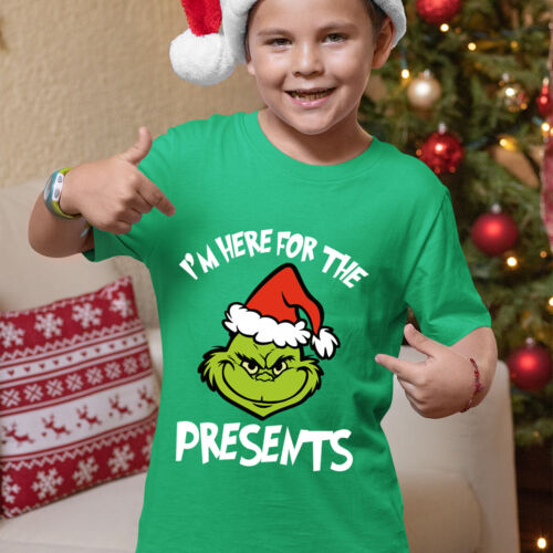 Grinch Christmas T-Shirt I'm Here Funny Mens and Womens Tee #MC - Picture 9 of 20