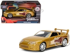 SLAP JACK'S TOYOTA SUPRA GOLD "FAST & FURIOUS" 1/32 DIECAST CAR BY JADA 99542
