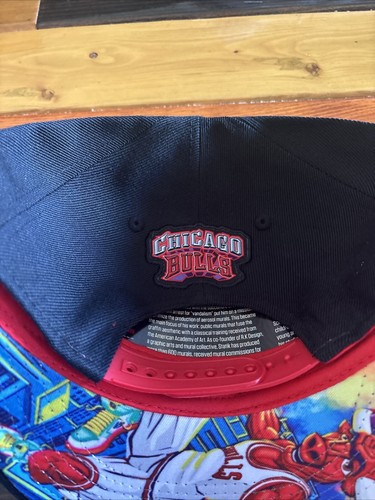 Chicago Bulls SGA Giveaway Artist Series Snapback Hat Rahmaan Statik Art NBA Cap - Picture 4 of 9