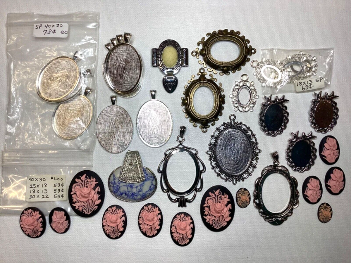 Resin store bezel pendants