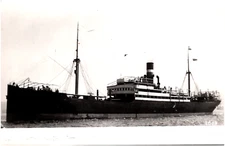 SS City Of Valencia British Ship Ellerman City Line 1950s Vintage Ensign Photo