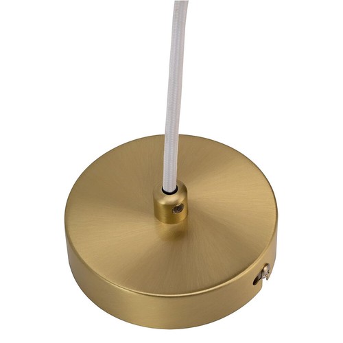Design Pendelleuchte Deckenlampe Delight Ø25cm Glas Weiß Gold 1 x E27 UVP 133€ - Bild 6 von 8