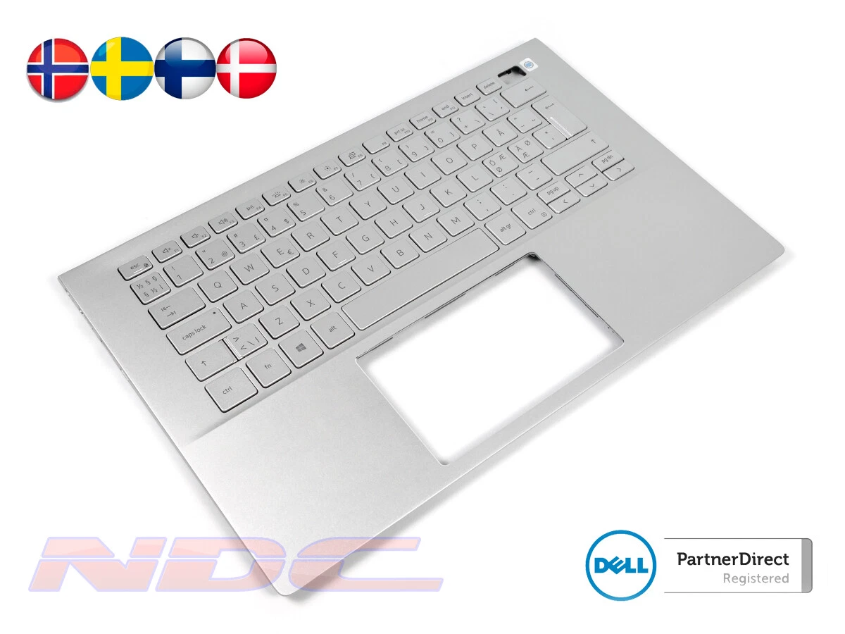 Dell Inspiron 14-5401/5402/5405 Palmrest & NORDIC Backlit Keyboard 09TNWY+07D4K4