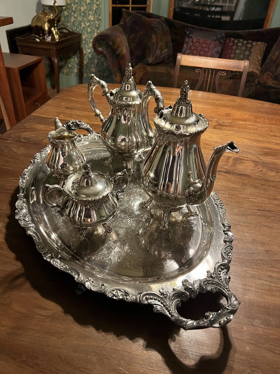 Baroque By Wallace 5 Pc. Silver Plated Tea/Coffee Set 281