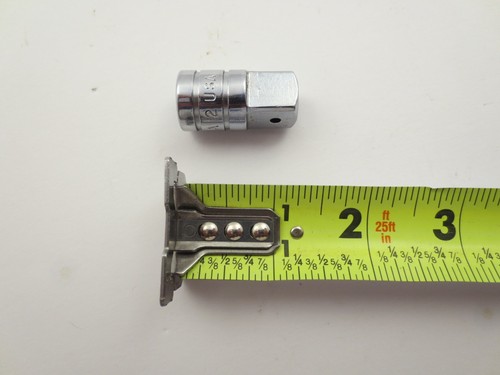 SNAP ON TOOLS 3/8" to 1/2" FRICTION BALL ADAPTER -- CHROME -- A2 - Foto 7 di 7