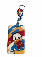 DONALD DUCK Lanyard ID Badge Reels Retractable Holder Hard Plastic Card Case NEW