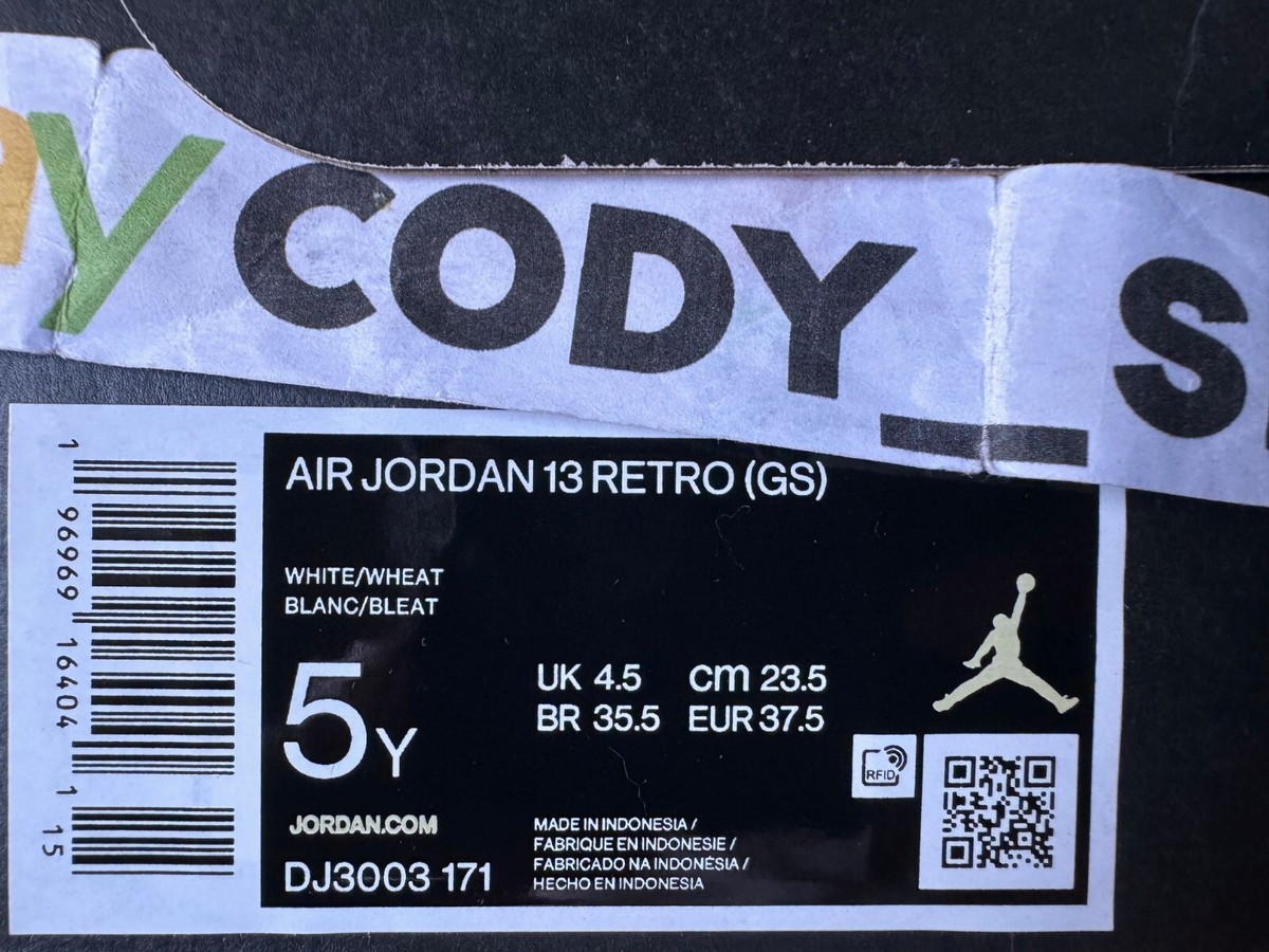Nike Air Jordan 13 Retro Wheat GS Sizes Kids *EMPTY SHOE BOX  display picture 1