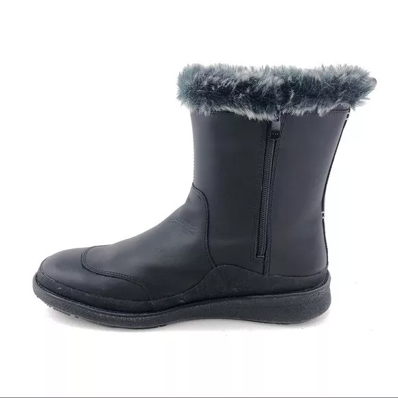 Merrell Tremblant Ezra Zip Ice Winter Boots Womens Size 10 EUR 41 Black Leather