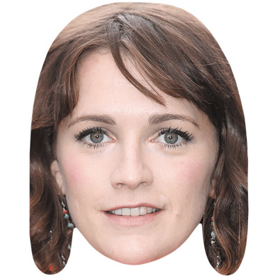 Charlotte Ritchie (Ohrringe) Promi Maske, flaches Kartengesicht, Kostüm Maske