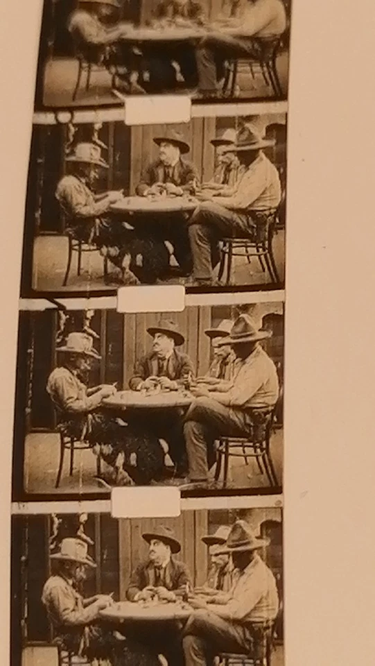 Pathe Baby 9,5mm – Western Fragment Nr. 281 – ca. 2,1 m – Original Blechdose