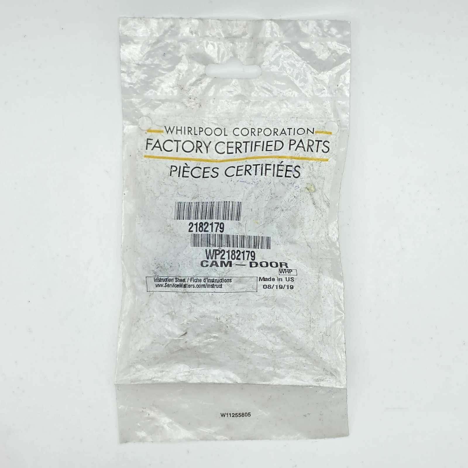 Whirlpool Refrigerator Cam Door #2182179 *BRAND NEW OEM*