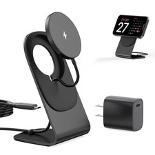 Magnetic Wireless Charger for iPhone 17/16/15/14/13/12 - Mag Charger+20W USB ...