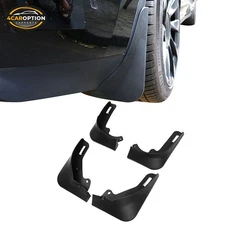 Mud Guards Fits 20-24 Tesla Model Y Front Rear Fender Splash Flaps Black PP 4PCS