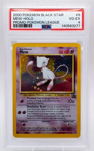 Pokémon Mew Black Star Promo Holo #9 PSA 4 Pokémon League 2000