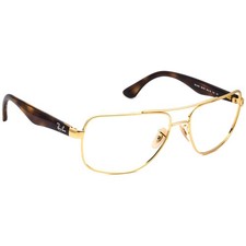Ray-Ban Sunglasses Frame Only RB 3483 001 Polished Arista Gold Pilot Italy 60 mm