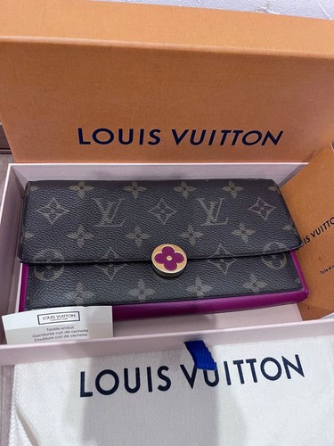 Louis Vuitton Long Wallet Porte-Feuille Fleur Monogram Pink
