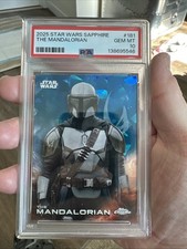 2025 STAR WARS SAPPHIRE #181 THE MANDALORIAN POP 1 PSA 10