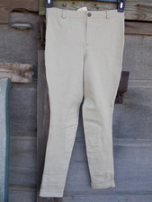 TuffRider Childs Low Rise Jodphers Breeches Pull On Size 16 Beige
